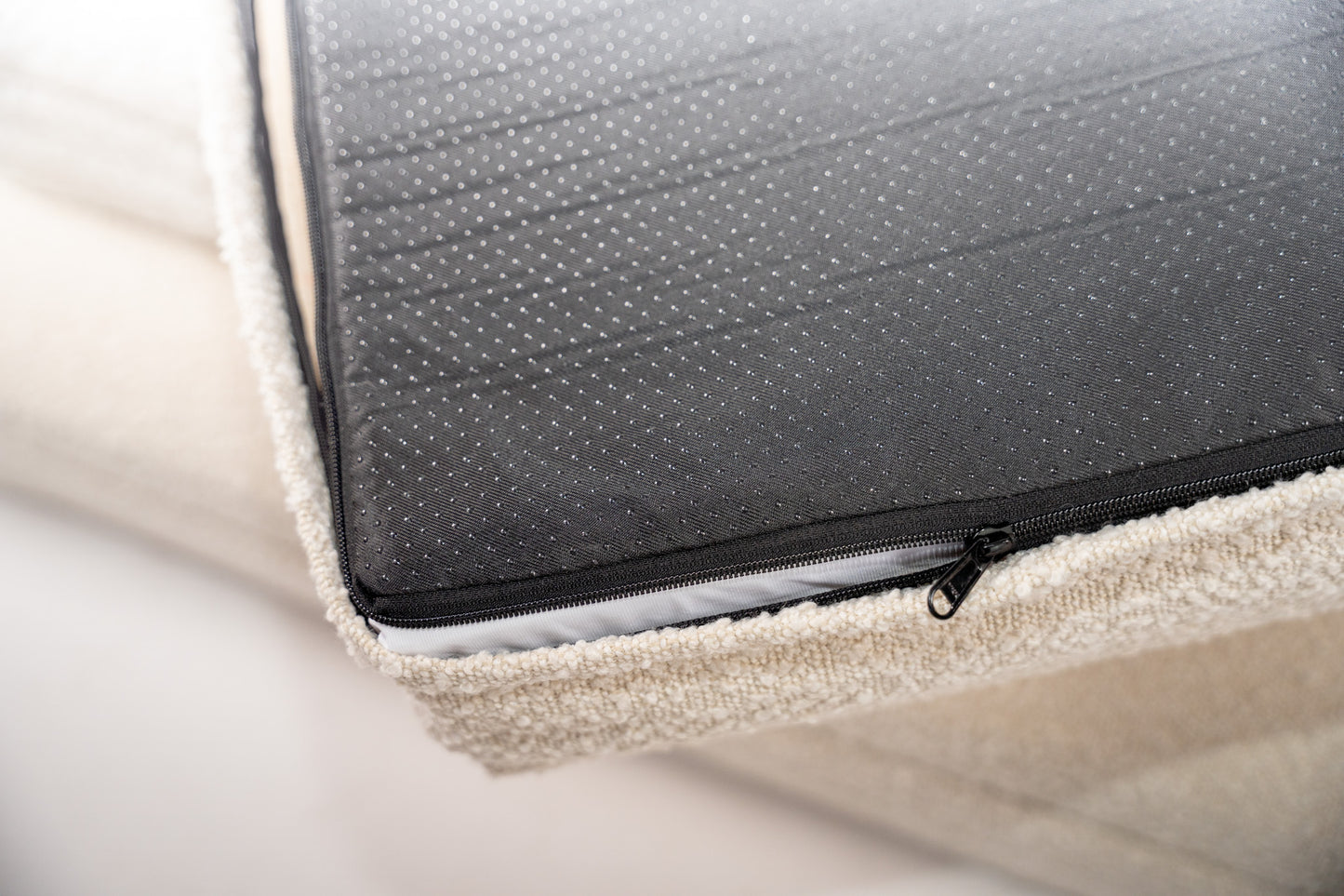 Medium Memory Foam Bouclé Bed