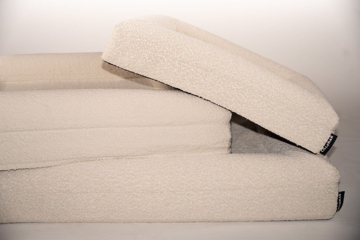 Medium Memory Foam Bouclé Bed