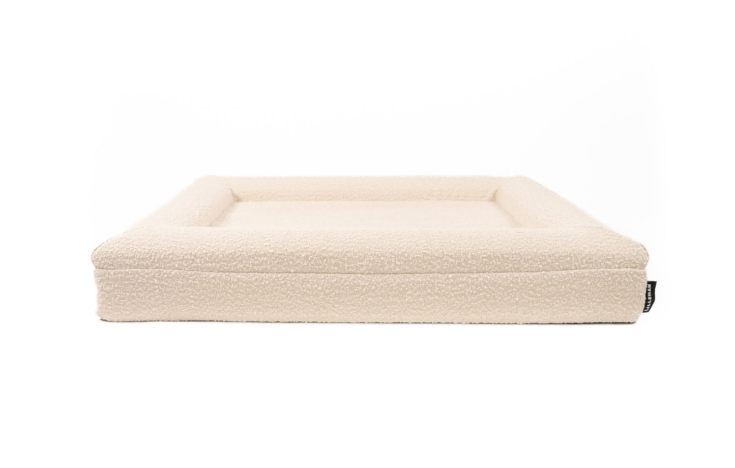 Large Memory Foam Bouclé Bed
