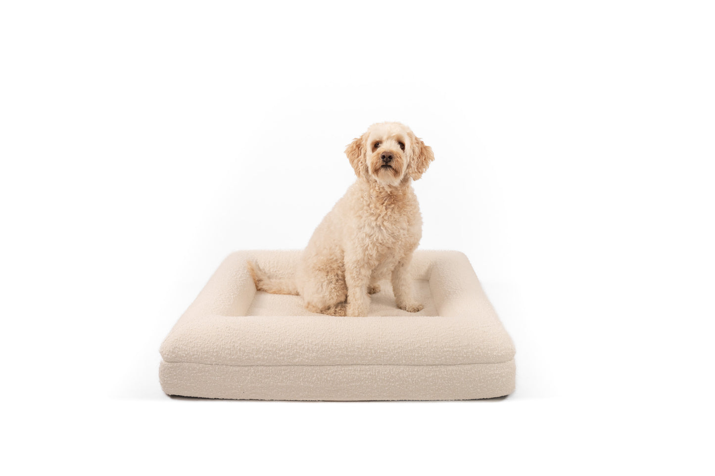 Medium Memory Foam Bouclé Bed