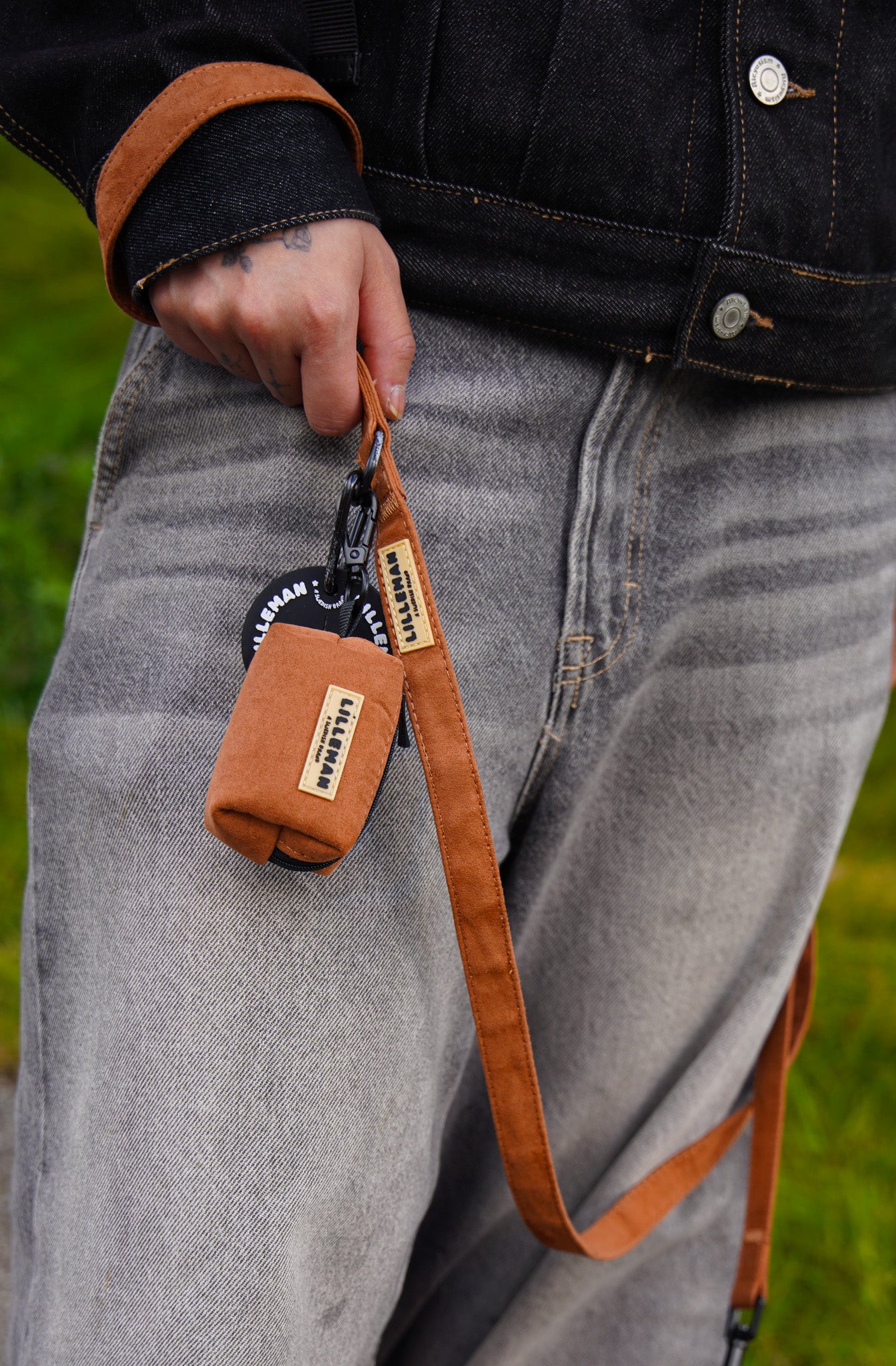 Aviator Faux Suede Poop Bag